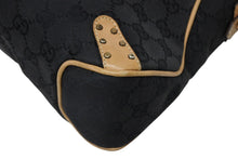 Load image into Gallery viewer, GUCCI グッチ ワンショルダーバッグ ホースビット 114915 GGキャンバス レザー ベージュ ブラック 美品 中古 4b010932