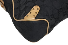 Load image into Gallery viewer, GUCCI グッチ ワンショルダーバッグ ホースビット 114915 GGキャンバス レザー ベージュ ブラック 美品 中古 4b010932