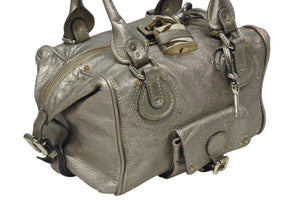 Chloe クロエ パディントン ワンショルダーバッグ 02 08 51 5366 シャンパンゴールド レザー ゴールド金具 良品 中古 4b010784