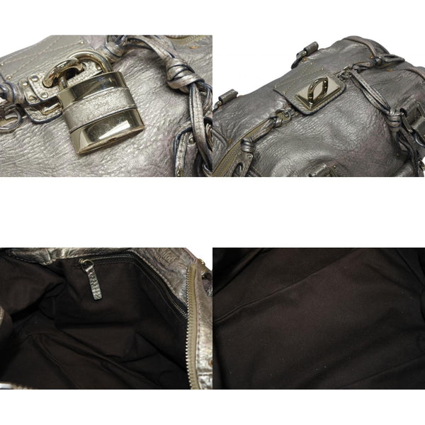 Chloe クロエ パディントン ワンショルダーバッグ 02 08 51 5366 シャンパンゴールド レザー ゴールド金具 良品 中古 4b010784