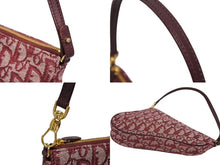 Load image into Gallery viewer, 極美品 ChristianDior クリスチャンディオール サドルポーチ ワンショルダーバッグ トロッター MC1022 レッド 中古 4b010962