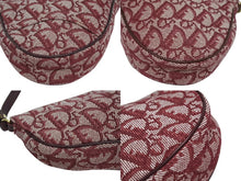 Load image into Gallery viewer, 極美品 ChristianDior クリスチャンディオール サドルポーチ ワンショルダーバッグ トロッター MC1022 レッド 中古 4b010962
