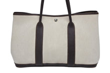 画像をギャラリービューアに読み込む, HERMES エルメス GARDEN PARTY ガーデンパーティ PM ハンドバッグ トワルアッシュ ヴァッシュカントリー マロン □G刻印 美品 中古 4b010980