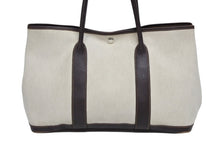 画像をギャラリービューアに読み込む, HERMES エルメス GARDEN PARTY ガーデンパーティ PM ハンドバッグ トワルアッシュ ヴァッシュカントリー マロン □G刻印 美品 中古 4b010980