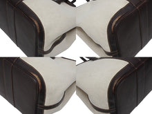 画像をギャラリービューアに読み込む, HERMES エルメス GARDEN PARTY ガーデンパーティ PM ハンドバッグ トワルアッシュ ヴァッシュカントリー マロン □G刻印 美品 中古 4b010980