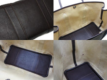 画像をギャラリービューアに読み込む, HERMES エルメス GARDEN PARTY ガーデンパーティ PM ハンドバッグ トワルアッシュ ヴァッシュカントリー マロン □G刻印 美品 中古 4b010980