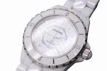 Load image into Gallery viewer, CHANEL シャネル J12 H1906 腕時計 セラミック 38mm 12Pダイヤ ホワイト 自動巻 白文字盤 美品 中古 4b001101