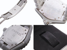 画像をギャラリービューアに読み込む, CHANEL シャネル J12 H1906 腕時計 セラミック 38mm 12Pダイヤ ホワイト 自動巻 白文字盤 美品 中古 4b001101