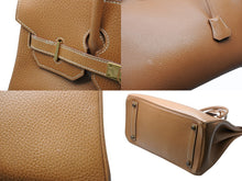 画像をギャラリービューアに読み込む, HERMES エルメス Haut a Courroies オータクロア 32 ハンドバッグ アルデンヌ ナチュラル ゴールド金具 ○Y刻印 美品 中古 4b011027