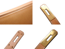 画像をギャラリービューアに読み込む, HERMES エルメス Haut a Courroies オータクロア 32 ハンドバッグ アルデンヌ ナチュラル ゴールド金具 ○Y刻印 美品 中古 4b011027