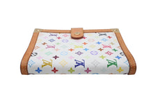 Load image into Gallery viewer, LOUIS VUITTON ルイヴィトン アジェンダPM 手帳カバー 村上隆 R20896 モノグラム マルチカラー ホワイト ゴールド金具 美品 中古 4b011039