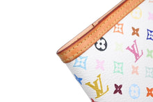 Load image into Gallery viewer, LOUIS VUITTON ルイヴィトン アジェンダPM 手帳カバー 村上隆 R20896 モノグラム マルチカラー ホワイト ゴールド金具 美品 中古 4b011039