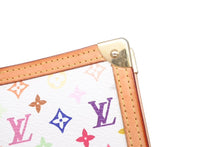 Load image into Gallery viewer, LOUIS VUITTON ルイヴィトン アジェンダPM 手帳カバー 村上隆 R20896 モノグラム マルチカラー ホワイト ゴールド金具 美品 中古 4b011039