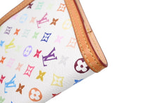 Load image into Gallery viewer, LOUIS VUITTON ルイヴィトン アジェンダPM 手帳カバー 村上隆 R20896 モノグラム マルチカラー ホワイト ゴールド金具 美品 中古 4b011039