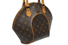 Load image into Gallery viewer, LOUIS VUITTON ルイヴィトン エリプスPM ハンドバッグ モノグラム M51127 PVC ヌメ革 ブラウン ゴールド金具 美品 中古 4b011042