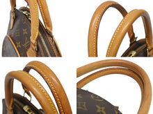 Load image into Gallery viewer, LOUIS VUITTON ルイヴィトン エリプスPM ハンドバッグ モノグラム M51127 PVC ヌメ革 ブラウン ゴールド金具 美品 中古 4b011042