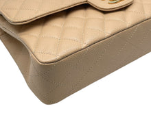 Load image into Gallery viewer, 新品同様 CHANEL シャネル マトラッセ25 Wフラップ Wチェーンショルダーバッグ 14番台 キャビアスキン ベージュ ゴールド金具 中古 4b011124