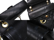 Load image into Gallery viewer, CHANEL シャネル マトラッセ23 Wフラップ Wチェーンショルダーバッグ 1番台 ラムスキン ココマーク ブラック 美品 中古 4b011125