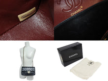 Load image into Gallery viewer, CHANEL シャネル マトラッセ23 Wフラップ Wチェーンショルダーバッグ 1番台 ラムスキン ココマーク ブラック 美品 中古 4b011125