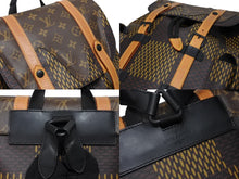 Load image into Gallery viewer, 極美品 LOUIS VUITTON ルイヴィトン ダミエ ジャイアント クリストファー PM NIGOコラボ ブラウン N40358 リュック デイパック 中古 4b011153