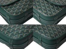 画像をギャラリービューアに読み込む, 極美品 GOYARD ゴヤール ベルヴェデーレ MM ショルダーバッグ グリーン BELVE3MMLTY01CG01P PVC レザー ヘリンボーン柄 中古 4b001116