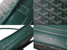 画像をギャラリービューアに読み込む, 極美品 GOYARD ゴヤール ベルヴェデーレ MM ショルダーバッグ グリーン BELVE3MMLTY01CG01P PVC レザー ヘリンボーン柄 中古 4b001116