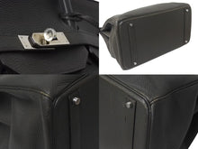 画像をギャラリービューアに読み込む, HERMES エルメス バーキン40 カーキ トゴ 40cm □P刻印 シルバー金具 ハンドバッグ 美品 中古 4b001117