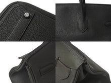 画像をギャラリービューアに読み込む, HERMES エルメス バーキン40 カーキ トゴ 40cm □P刻印 シルバー金具 ハンドバッグ 美品 中古 4b001117