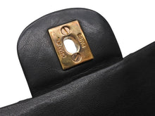 Load image into Gallery viewer, CHANEL シャネル マトラッセ25 Wフラップ Wチェーンショルダーバッグ ココマーク ラムスキン ブラック ゴールド金具 美品 中古 4b010960