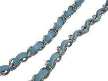 Load image into Gallery viewer, 新品同様 CHANEL シャネル ミニマトラッセ19 ターコイズ ブルー ランダム ラムスキン ココマーク シルバー金具 中古 4b011173