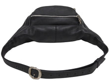 Load image into Gallery viewer, 極美品 CHROME HEARTS クロムハーツ #1 SNAT PACK スナットパック ウエストバッグ ガンスリンガーベルト レザー ブラック 中古 4b011157