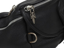 Load image into Gallery viewer, 極美品 CHROME HEARTS クロムハーツ #1 SNAT PACK スナットパック ウエストバッグ ガンスリンガーベルト レザー ブラック 中古 4b011157