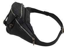 Load image into Gallery viewer, 極美品 CHROME HEARTS クロムハーツ #1 SNAT PACK スナットパック ウエストバッグ ガンスリンガーベルト レザー ブラック 中古 4b011157