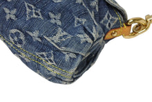Load image into Gallery viewer, 極美品 LOUIS VUITTON ルイヴィトン ミニプリーティ ワンショルダーバッグ M95050 モノグラム デニム インディゴブルー 中古 4b011189