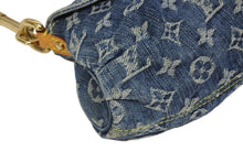 Load image into Gallery viewer, 極美品 LOUIS VUITTON ルイヴィトン ミニプリーティ ワンショルダーバッグ M95050 モノグラム デニム インディゴブルー 中古 4b011189