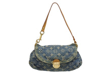 Load image into Gallery viewer, LOUIS VUITTON ルイヴィトン ミニプリーティ ワンショルダーバッグ M95050 モノグラム デニム インディゴブルー 美品 中古 4b011187