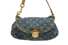 Load image into Gallery viewer, LOUIS VUITTON ルイヴィトン ミニプリーティ ワンショルダーバッグ M95050 モノグラム デニム インディゴブルー 美品 中古 4b011187