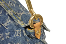 Load image into Gallery viewer, LOUIS VUITTON ルイヴィトン ミニプリーティ ワンショルダーバッグ M95050 モノグラム デニム インディゴブルー 美品 中古 4b011187