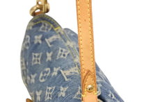 Load image into Gallery viewer, LOUIS VUITTON ルイヴィトン ミニプリーティ ワンショルダーバッグ M95050 モノグラム デニム インディゴブルー 美品 中古 4b011187