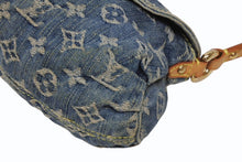 Load image into Gallery viewer, LOUIS VUITTON ルイヴィトン ミニプリーティ ワンショルダーバッグ M95050 モノグラム デニム インディゴブルー 美品 中古 4b011187