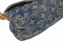 Load image into Gallery viewer, LOUIS VUITTON ルイヴィトン ミニプリーティ ワンショルダーバッグ M95050 モノグラム デニム インディゴブルー 美品 中古 4b011187
