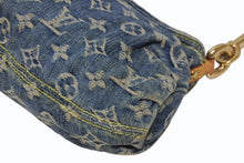 Load image into Gallery viewer, LOUIS VUITTON ルイヴィトン ミニプリーティ ワンショルダーバッグ M95050 モノグラム デニム インディゴブルー 美品 中古 4b011187
