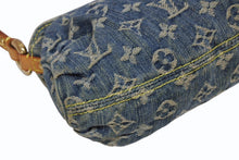 Load image into Gallery viewer, LOUIS VUITTON ルイヴィトン ミニプリーティ ワンショルダーバッグ M95050 モノグラム デニム インディゴブルー 美品 中古 4b011187