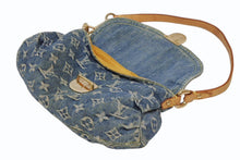 Load image into Gallery viewer, LOUIS VUITTON ルイヴィトン ミニプリーティ ワンショルダーバッグ M95050 モノグラム デニム インディゴブルー 美品 中古 4b011187