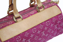 Load image into Gallery viewer, 極美品 LOUIS VUITTON ルイヴィトン ネオスピーディ ハンドバッグ M95214 モノグラムデニム ゴールド金具 ピンク 中古 4b011192