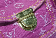 Load image into Gallery viewer, 極美品 LOUIS VUITTON ルイヴィトン ネオスピーディ ハンドバッグ M95214 モノグラムデニム ゴールド金具 ピンク 中古 4b011192