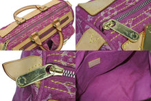 Load image into Gallery viewer, 極美品 LOUIS VUITTON ルイヴィトン ネオスピーディ ハンドバッグ M95214 モノグラムデニム ゴールド金具 ピンク 中古 4b011192