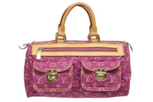 Load image into Gallery viewer, 極美品 LOUIS VUITTON ルイヴィトン ネオスピーディ ハンドバッグ M95214 モノグラムデニム ゴールド金具 ピンク 中古 4b011192