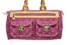 Load image into Gallery viewer, 極美品 LOUIS VUITTON ルイヴィトン ネオスピーディ ハンドバッグ M95214 モノグラムデニム ゴールド金具 ピンク 中古 4b011192