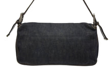 Load image into Gallery viewer, FENDI フェンディ マンマバケット ワンショルダーバッグ 26424 デニム レザー インディゴブルー シルバー金具 美品 中古 4b010954